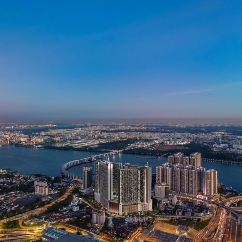 city and facade facing sg